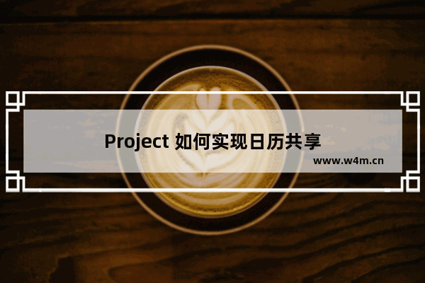 Project 如何实现日历共享