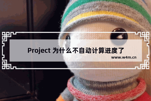 Project 为什么不自动计算进度了