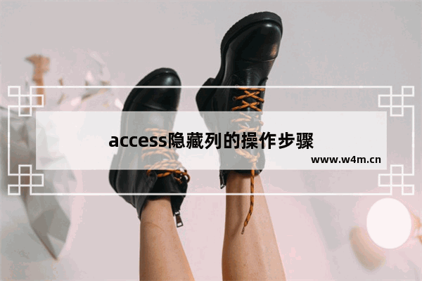 access隐藏列的操作步骤