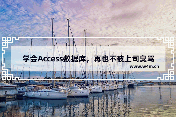 学会Access数据库，再也不被上司臭骂，职场必备升职利器1.新建2.界面3.窗体创建4.代码