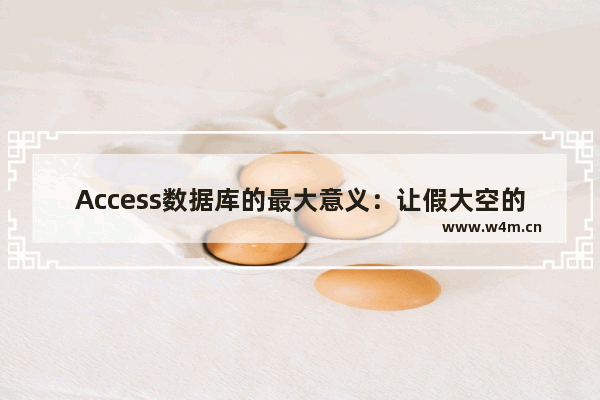 Access数据库的最大意义：让假大空的IT部门惊慌失措