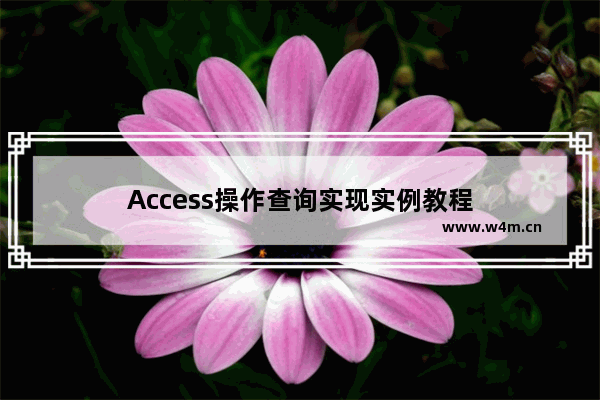 Access操作查询实现实例教程