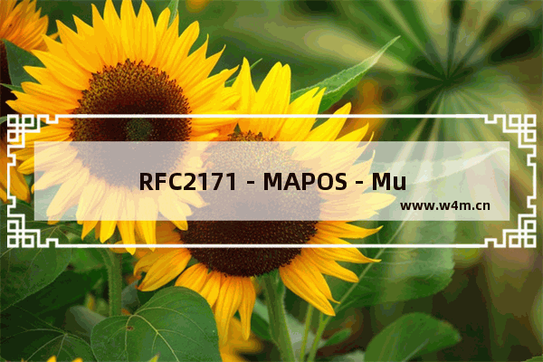 RFC2171 - MAPOS - Multiple Access Protocol over SONET/SDH Version 1