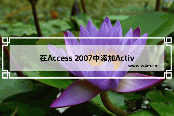 在Access 2007中添加ActiveX控件以及Office组件的教程