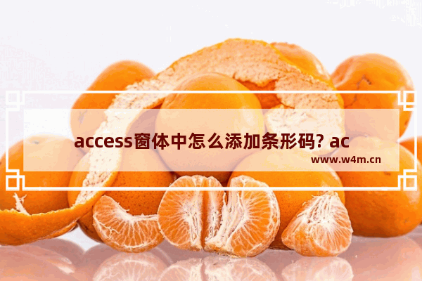 access窗体中怎么添加条形码? access条形码生成教程