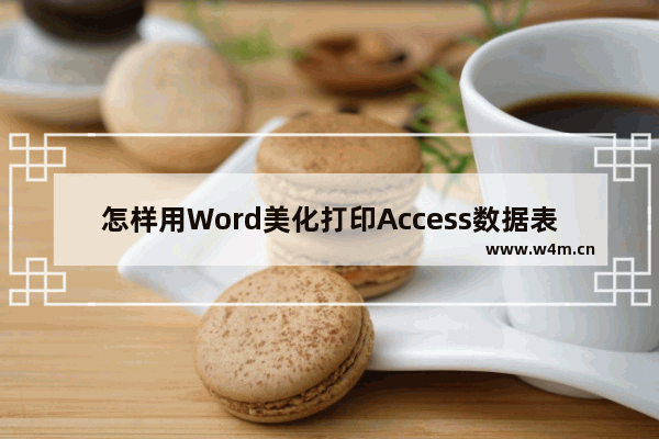 怎样用Word美化打印Access数据表格？Word美化打印Access数据表格的教程