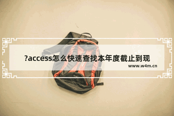 ?access怎么快速查找本年度截止到现在的相关产品信息