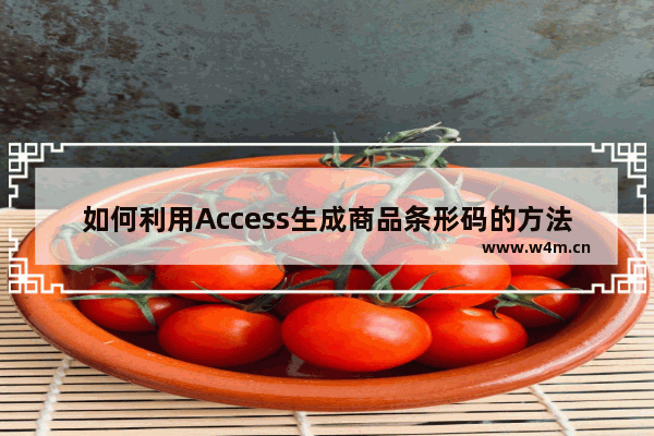 如何利用Access生成商品条形码的方法