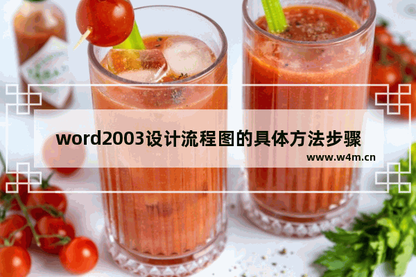 word2003设计流程图的具体方法步骤