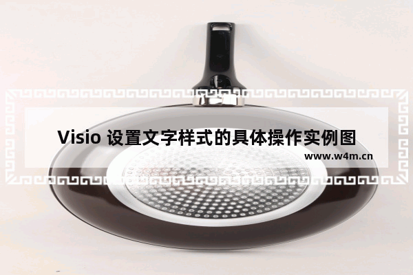 Visio 设置文字样式的具体操作实例图解教程