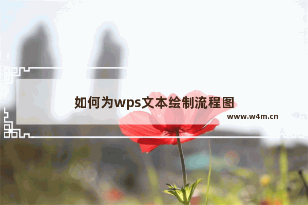 如何为wps文本绘制流程图