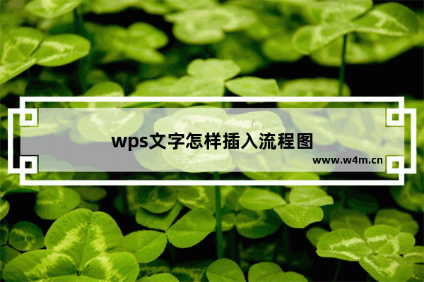 wps文字怎样插入流程图