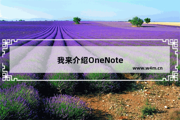 我来介绍OneNote