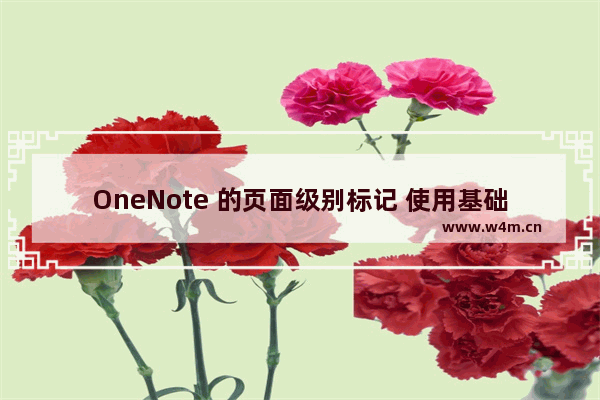 OneNote 的页面级别标记 使用基础教程