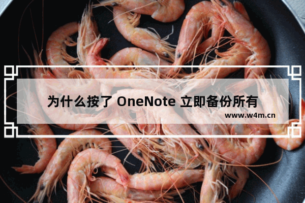 为什么按了 OneNote 立即备份所有笔记本，却没有备份 OneDrive 上的笔记本？