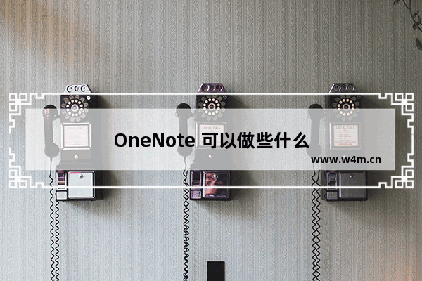 OneNote 可以做些什么