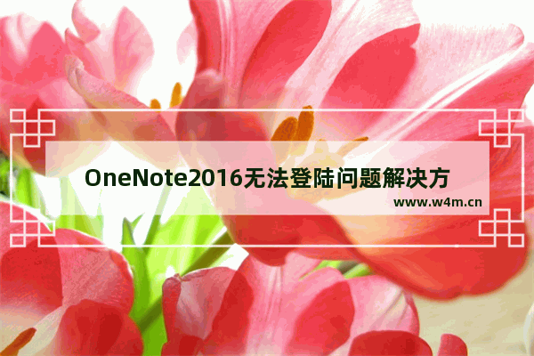 OneNote2016无法登陆问题解决方案