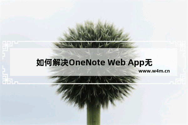 如何解决OneNote Web App无法同步问题