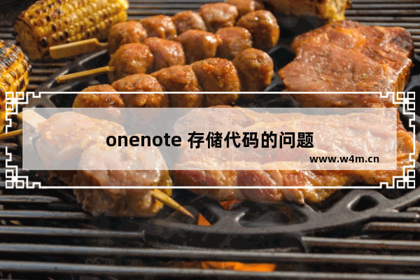 onenote 存储代码的问题