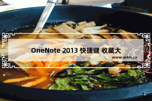 OneNote 2013 快捷键 收藏大全