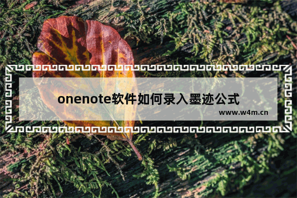 onenote软件如何录入墨迹公式