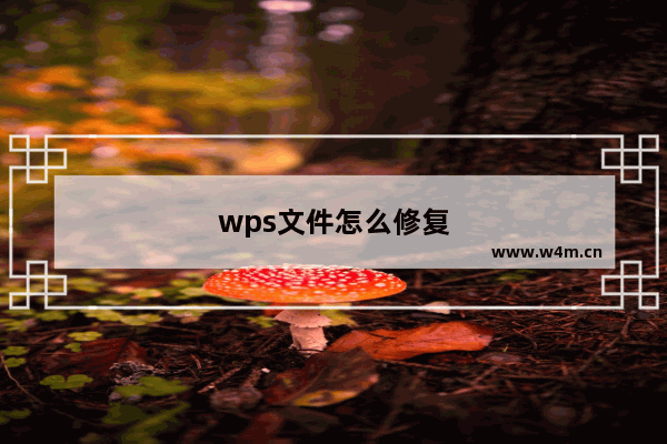 wps文件怎么修复