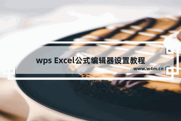 wps Excel公式编辑器设置教程