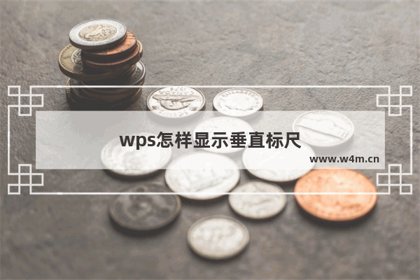 wps怎样显示垂直标尺