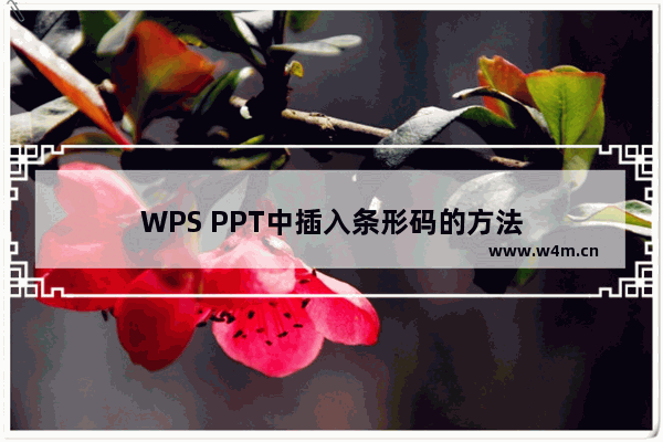 WPS PPT中插入条形码的方法