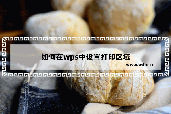 如何在wps中设置打印区域