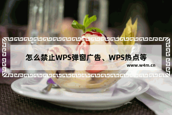 怎么禁止WPS弹窗广告、WPS热点等