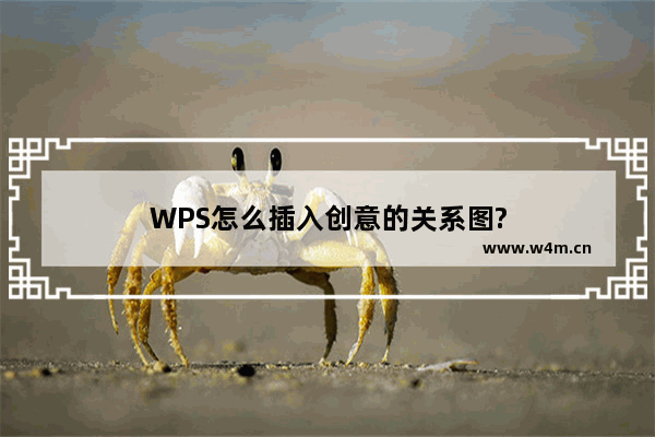 WPS怎么插入创意的关系图?