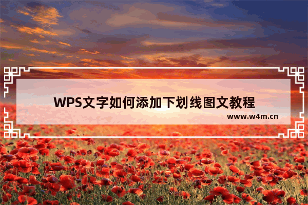 WPS文字如何添加下划线图文教程