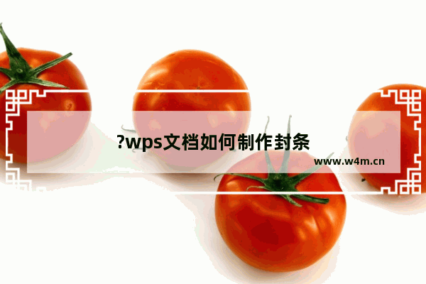 ?wps文档如何制作封条