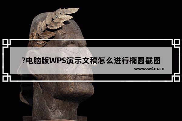 ?电脑版WPS演示文稿怎么进行椭圆截图