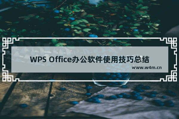 WPS Office办公软件使用技巧总结