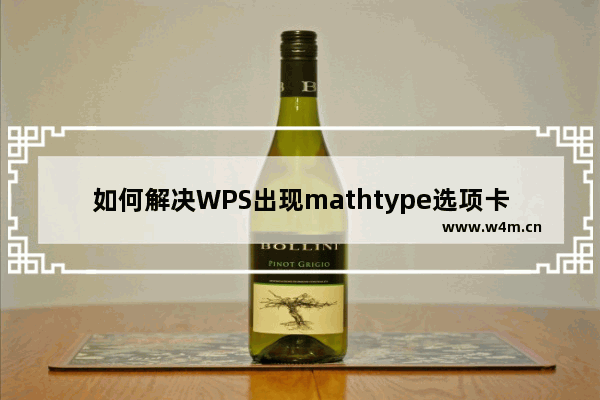 如何解决WPS出现mathtype选项卡错误弹窗