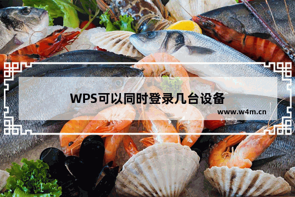 WPS可以同时登录几台设备