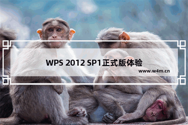 WPS 2012 SP1正式版体验