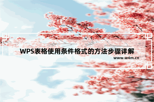 WPS表格使用条件格式的方法步骤详解