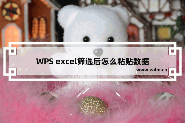 WPS excel筛选后怎么粘贴数据