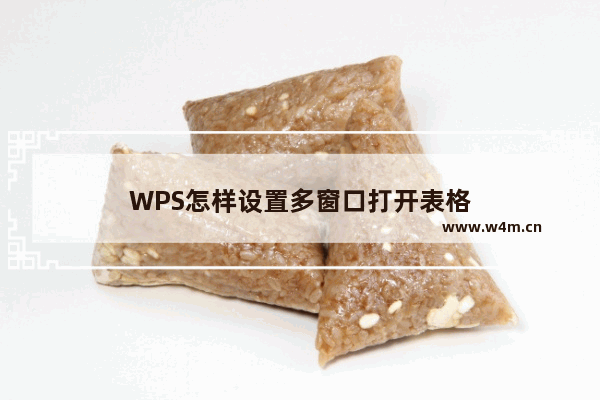 WPS怎样设置多窗口打开表格