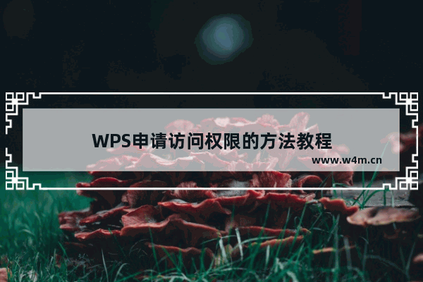 WPS申请访问权限的方法教程