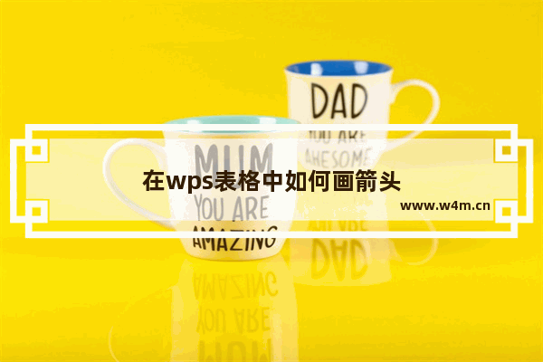 在wps表格中如何画箭头