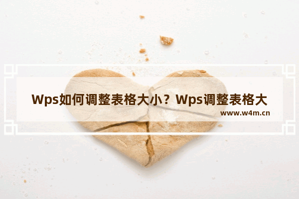 Wps如何调整表格大小？Wps调整表格大小的方法