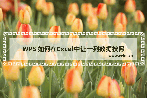 WPS 如何在Excel中让一列数据按照另一列的数据进行排序