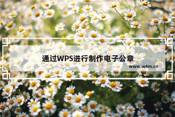 通过WPS进行制作电子公章