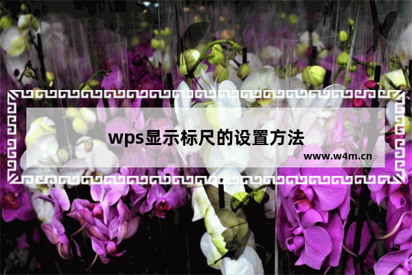 wps显示标尺的设置方法