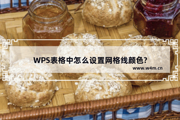 WPS表格中怎么设置网格线颜色?