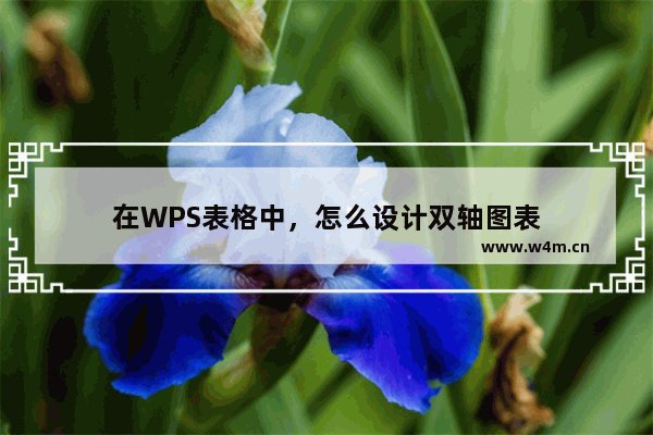 在WPS表格中，怎么设计双轴图表